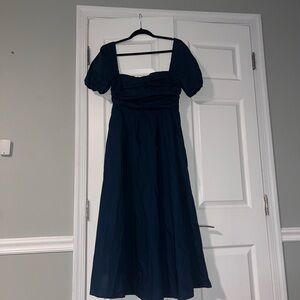 Chic Navy Midi Dress